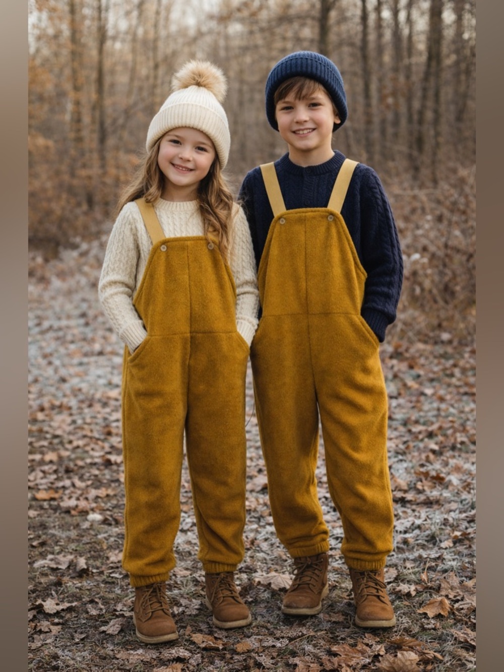 Fin & Vince Fleece Dungarees